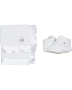 UGG Kids Bixbee Bootie and Lovey Blanket Set (Infant/Toddler) | Crib Shoes