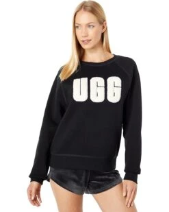 UGG Madeline Fuzzy Logo Crew Neck T-Shirt | Hoodies & Sweatshirts
