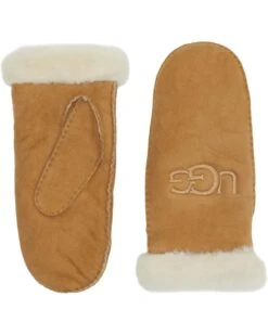 UGG Embroidered Water Resistant Sheepskin Mitten with Tech Palm | Gloves