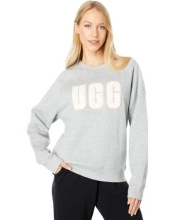 UGG Madeline Fuzzy Logo Crew Neck T-Shirt | Hoodies & Sweatshirts -The Cozy Boot 717lf7m73VL. AC SR736920